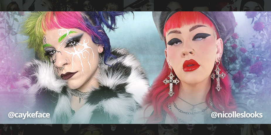 Farbige Gothic Kontaktlinsen: Make-up- & Ästhetik-Ideen