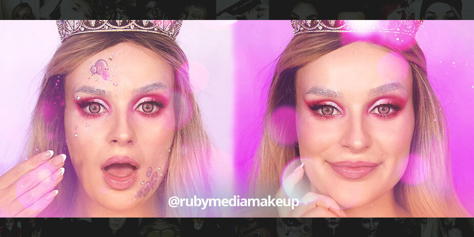 Tutorial de cosplay de Glinda con @rubymediamakeup: Lentes de color rosa duendecillo