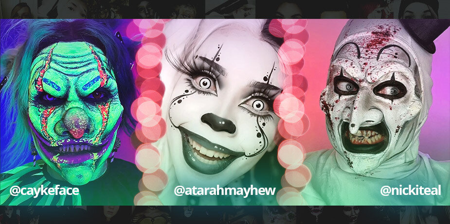 Lenti A Contatto Colorate Da Clown Pazzo Per Costumi Di Halloween