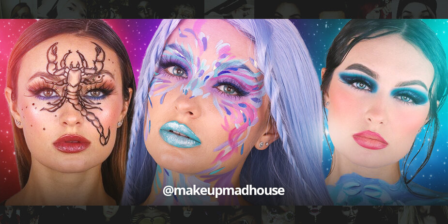 Star Signs Makeup Series: @makeupmadhouse x Coloured Contacts