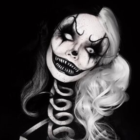 White Halloween & White Mesh | @sammyjosartistry