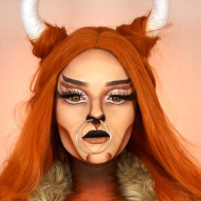 Orange Werewolf (Minotaur) | @sammyjosartistry