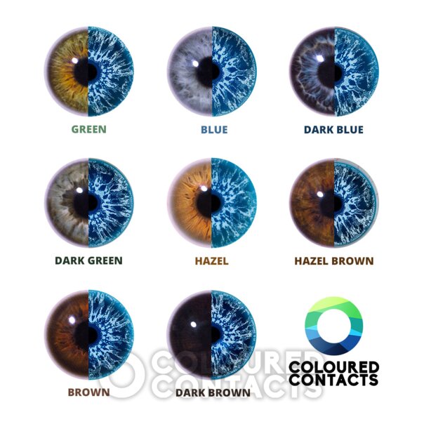 UV I-Glow Cosplay Blue Coloured Contact Lenses (Daily) | Coloured Contact Lenses