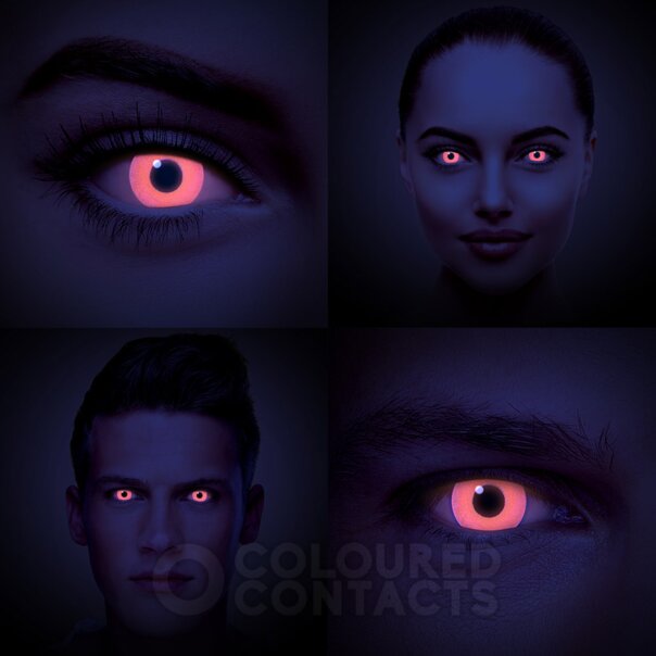 Lenti a contatto colorate UV I-Glow arancioni (30 giorni) | Lenti a contatto colorate