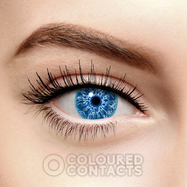 UV I-Glow Cosplay Blue Coloured Contact Lenses (Daily) | Coloured Contact Lenses