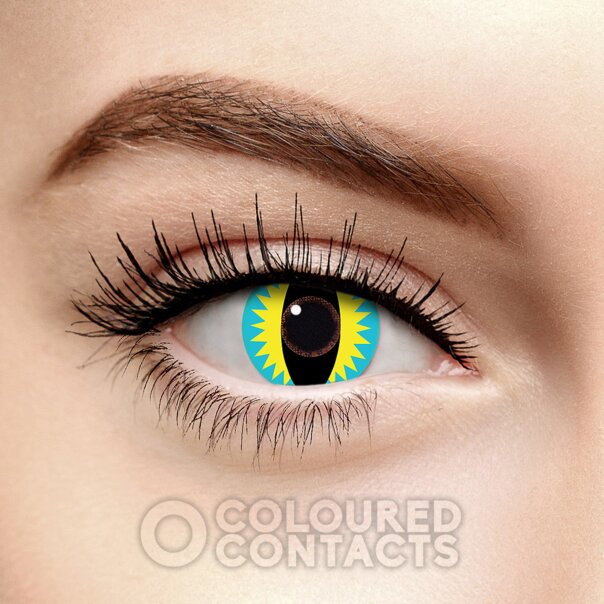 Green Lizard Daily Colored Contacts | SFX Lenses