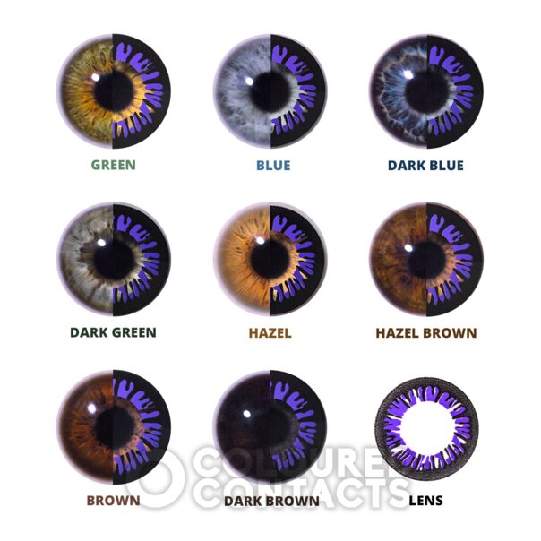 Lenti a contatto colorate Big Eye Dolly Violet | Lenti da 30 giorni