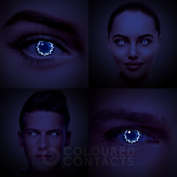 Pink Butterfly Coloured Contact Lenses (30 Day) | Coloured Contacts