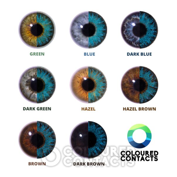 Lapis Blue Coloured Contact Lenses (Daily) | Coloured Contact Lenses