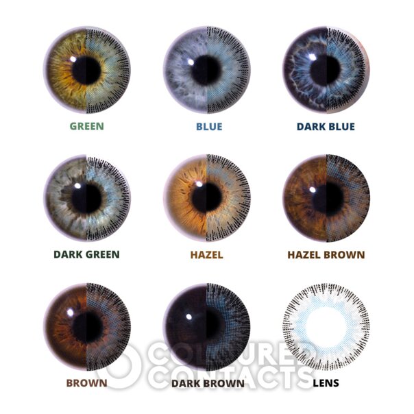 Lentillas de Contacto Color Gris Azul Fusión (30 Días) | Lentes de contacto de colores