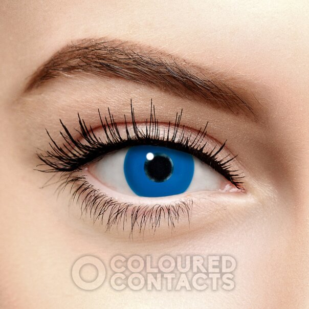 Lentes De Contacto De Color Azul UV i-Glow 30 Días