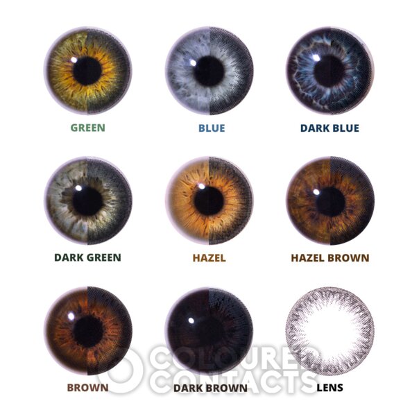 Grey 30 Day Circle Coloured Contact Lenses, Monthly Kawaii Anime Eyes