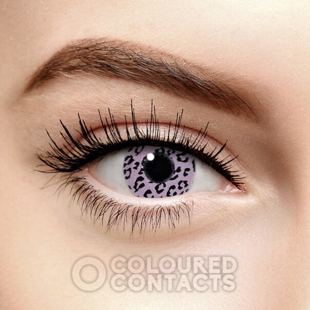 Lentilles de contact colorées Guépard rose (30 jours) | Lentilles colorées