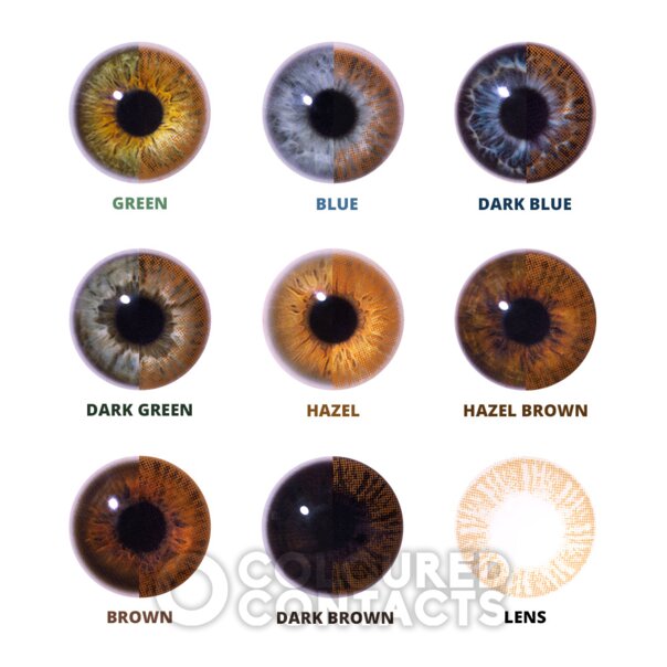 Lentes De Contacto Marrón Miel Intenso | Lentes De Ojos Cosméticos