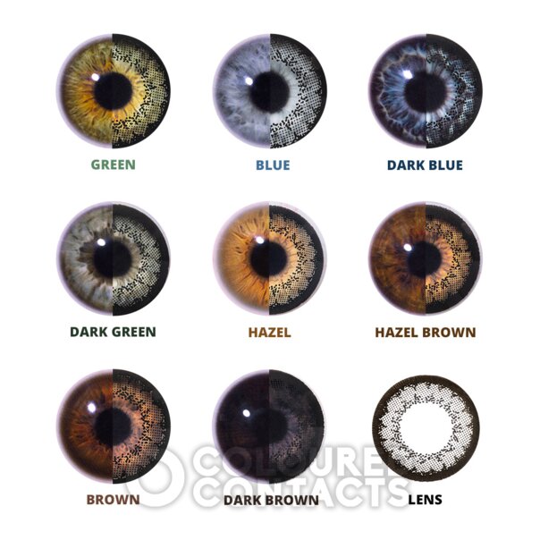 Lenti A Contatto Colorate Nero Dolly Halloween 30 Giourni