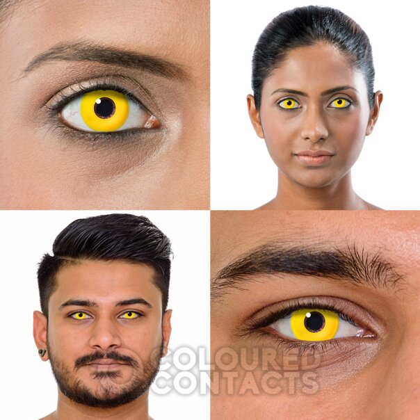 Yellow Coloured Contact Lenses (Daily) | Coloured Contacts