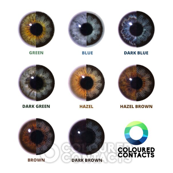 Evening Grey Big Eye Contact Lenses | 30 Day Coloured Contacts