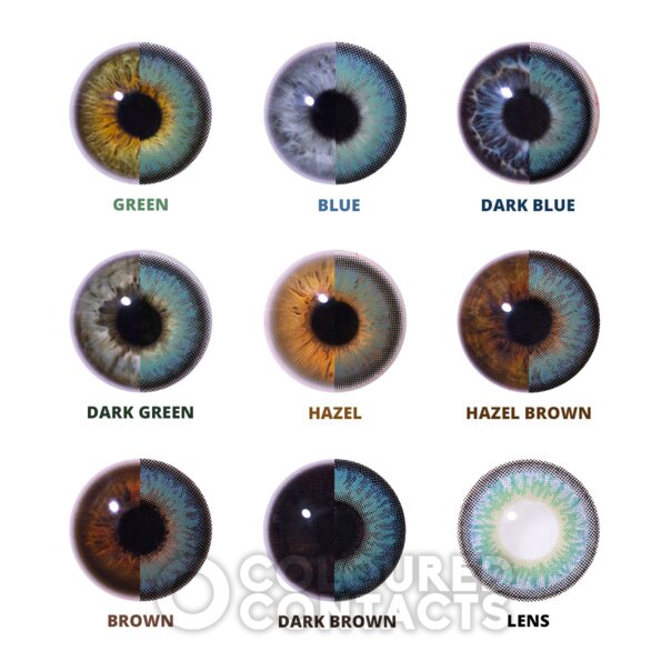 Sapphire Blue Coloured Contact Lenses | Daily Natural Coloured Contacts