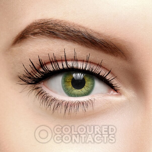 Bright Lime Green Prescription Contact Lenses Green Lens