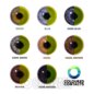 Yellow UV Contact Lenses, Daily UV Costume Contacts
