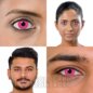 Daily Glow In Dark Contact Lenses: Pink UV Halloween Contacts