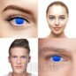 Blue Blind 30 Tage farbige Kontaktlinsen | Halloween-Linsen