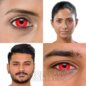 Red Mini Sclera Contact Lenses | Halloween Contact Lenses