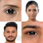 Black Mini Sclera Prescription Coloured Contact Lenses (30 Day) | Coloured Contacts