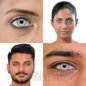Lentilles De Contact Colorées Blanches Rinnegan (30 Jours)