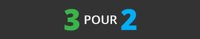 3 pour 2